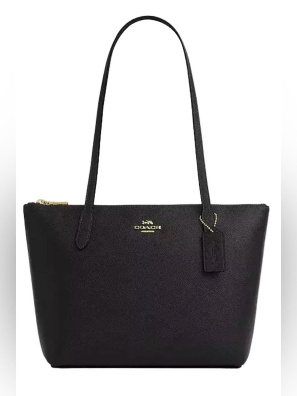 NWT BEAUTIFUL COACH FIONA BLACK LEATHER TOTE NWT WITH ORIGINAL PACKAGING!!!! - Picture 2 of 8